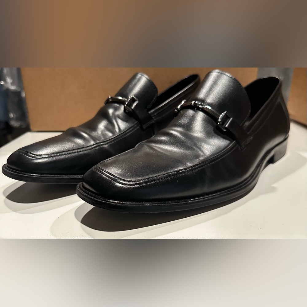 ASTON GREY COLLECTION MENS LEATHER LOAFERS SIZE 10.5